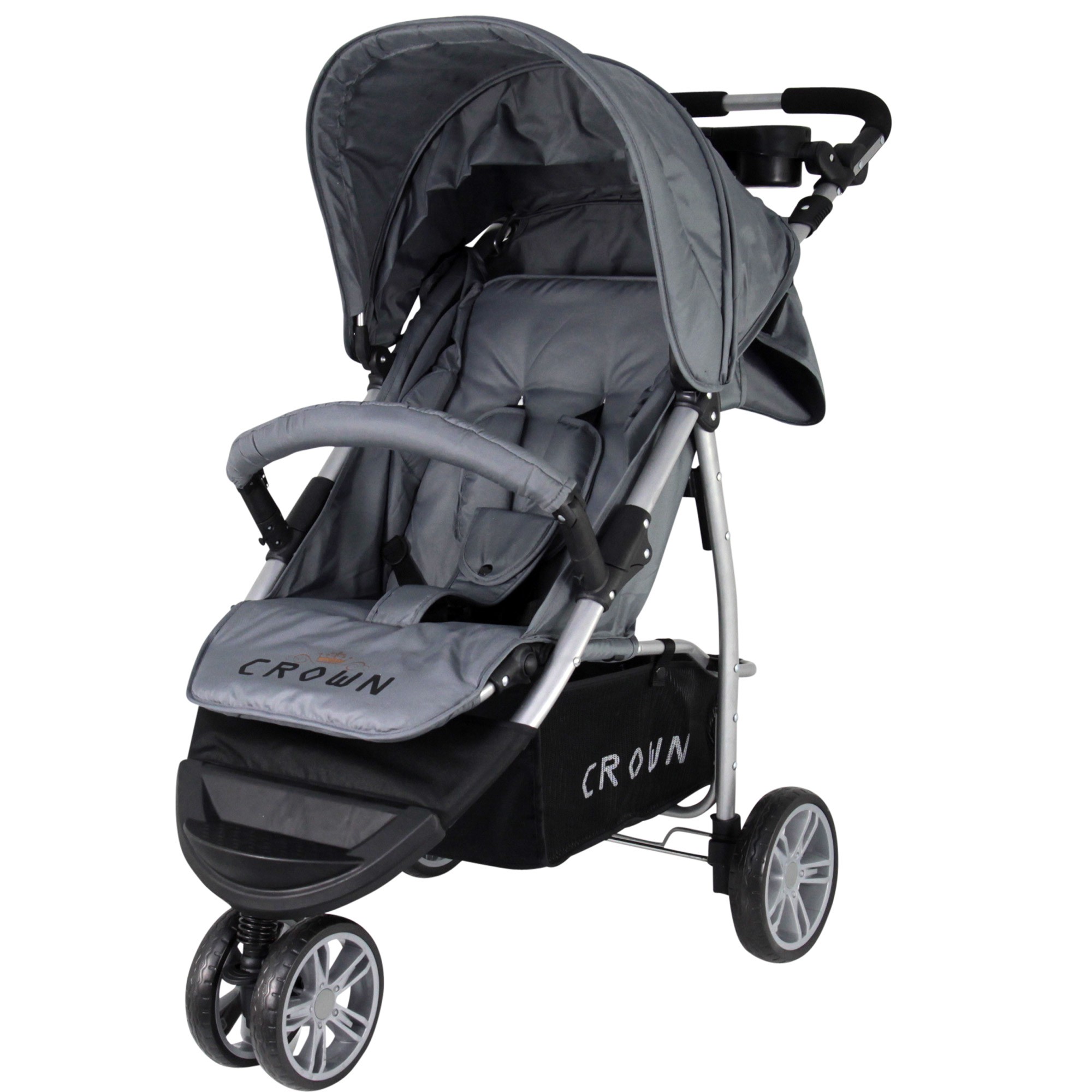 ST712 CROWN Kinderwagen Buggy Sport Jogger Farbe GREY Kinderwagen Buggy